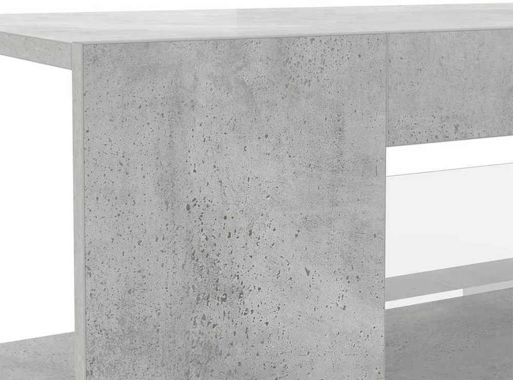 TV staliukas Tv spintelė su LED apšvietimu, betono pilka, 90x39x30cm