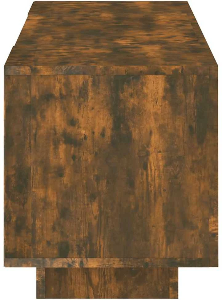 TV staliukas TV spintelė su LED apšvietimu, dūminio ąžuolo, 160x35x40cm