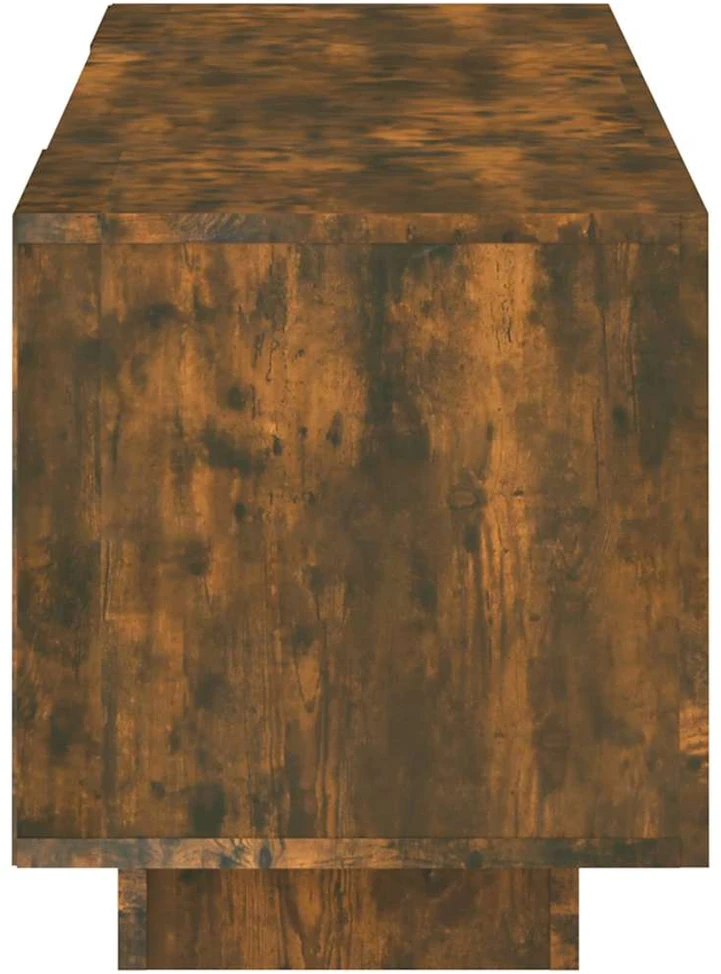 TV staliukas TV spintelė su LED apšvietimu, dūminio ąžuolo, 160x35x40cm