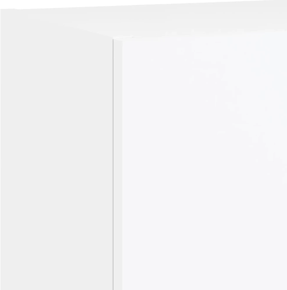 TV staliukas TV spintelė su LED lemputėmis, baltos spalvos, 40,5x30x90cm