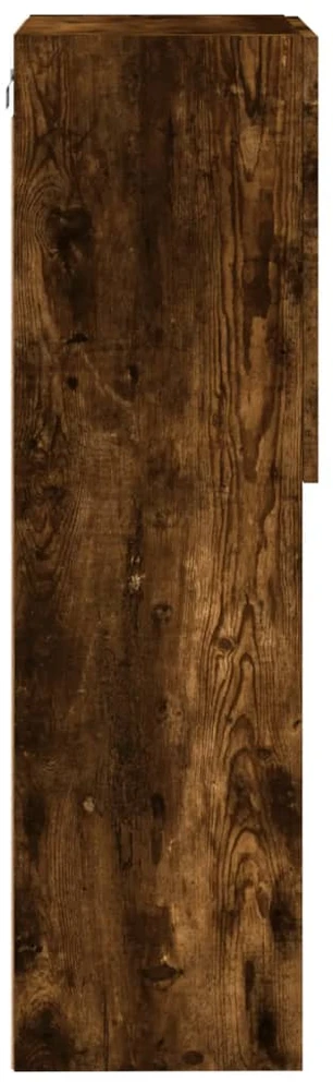 TV staliukas TV spintelė su LED lemputėmis, dūminio ąžuolo, 40,5x30x102cm