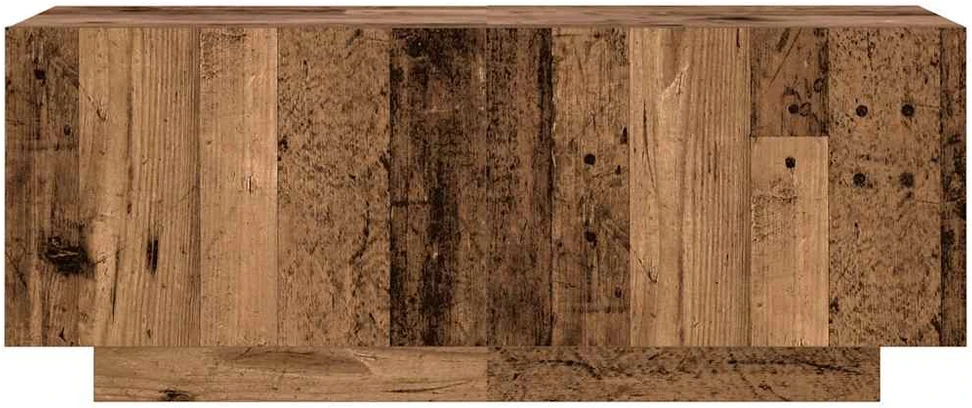 TV staliukas TV spintelė su LED lemputėmis, senovinė mediena, 300x35x40cm, inžinerinė mediena
