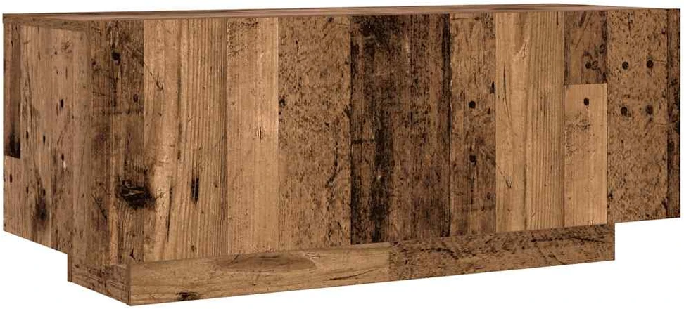 TV staliukas TV spintelė su LED lemputėmis, senovinė mediena, 300x35x40cm, inžinerinė mediena