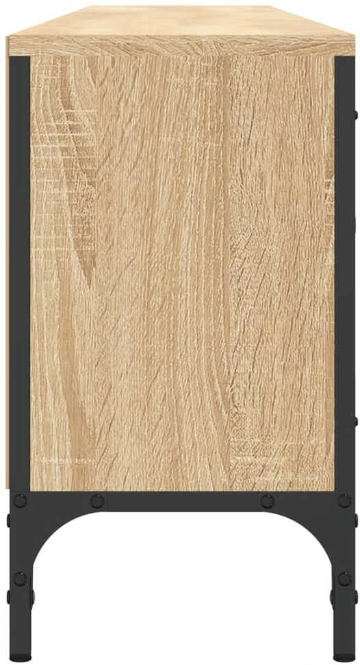 TV staliukas TV spintelė su stalčiumi, ąžuolo, 200x25x44cm, apdirbta mediena