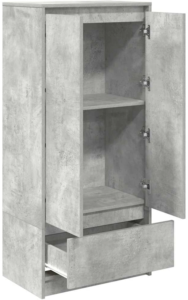 TV spintelė su stalčiumi, betono pilka 55,5x34x119,5 cm mediena