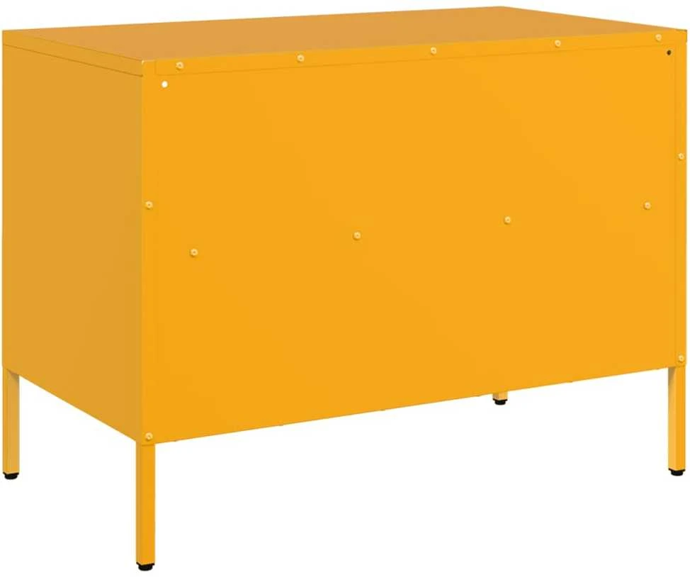 TV staliukas TV spintelės, 2vnt., garstyčių, 68x39x50,5cm, plienas