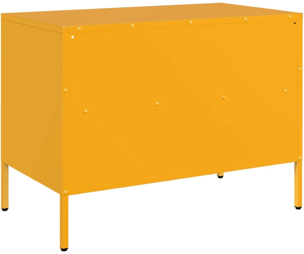 TV staliukas TV spintelės, 2vnt., garstyčių, 68x39x50,5cm, plienas