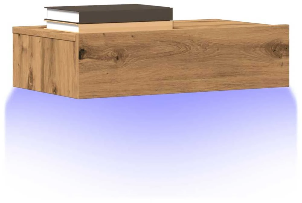 TV staliukas TV spintelės su LED lemputėmis, 2vnt., artisano, 60x35x15,5cm
