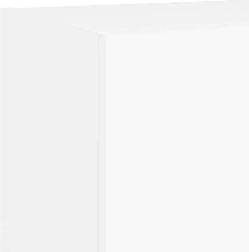 TV staliukas TV spintelės su LED lemputėmis, 2vnt., baltos, 40,5x30x90cm