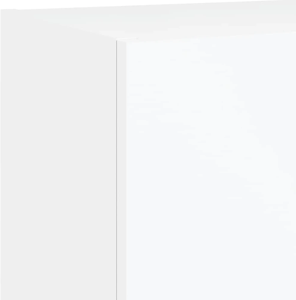 TV staliukas TV spintelės su LED lemputėmis, 2vnt., baltos, 40,5x30x90cm