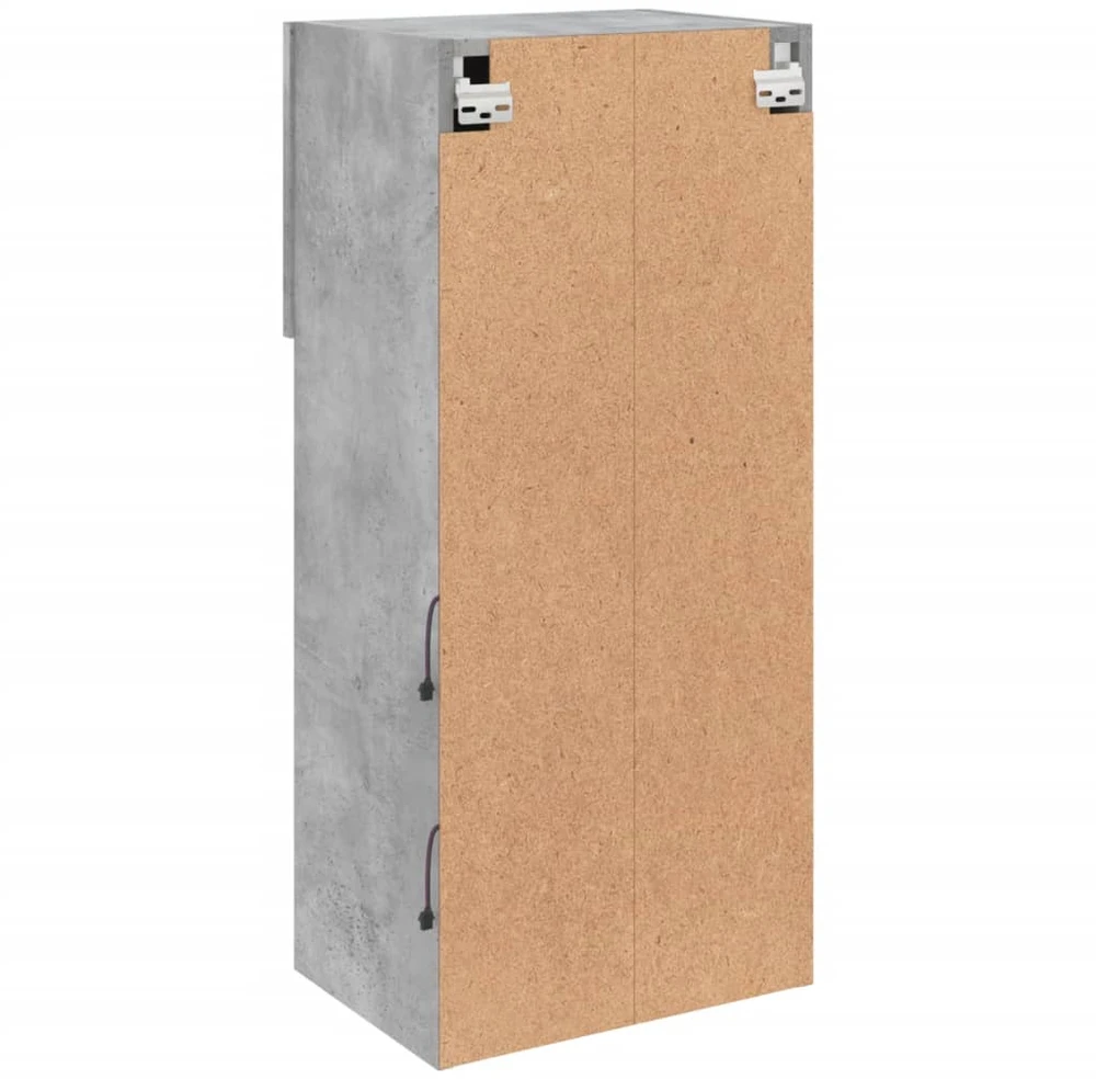 TV staliukas TV spintelės su LED lemputėmis, 2vnt., betono, 40,5x30x90cm