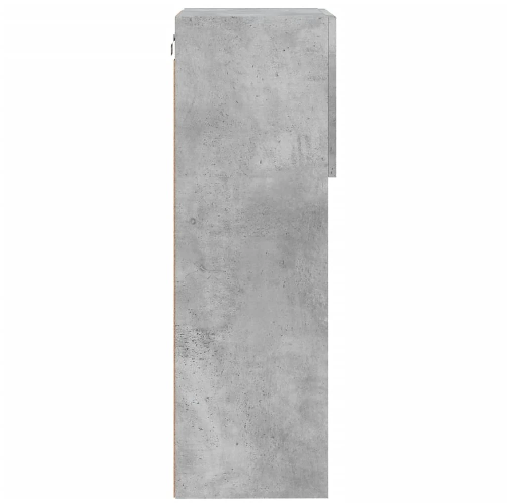 TV staliukas TV spintelės su LED lemputėmis, 2vnt., betono, 40,5x30x90cm