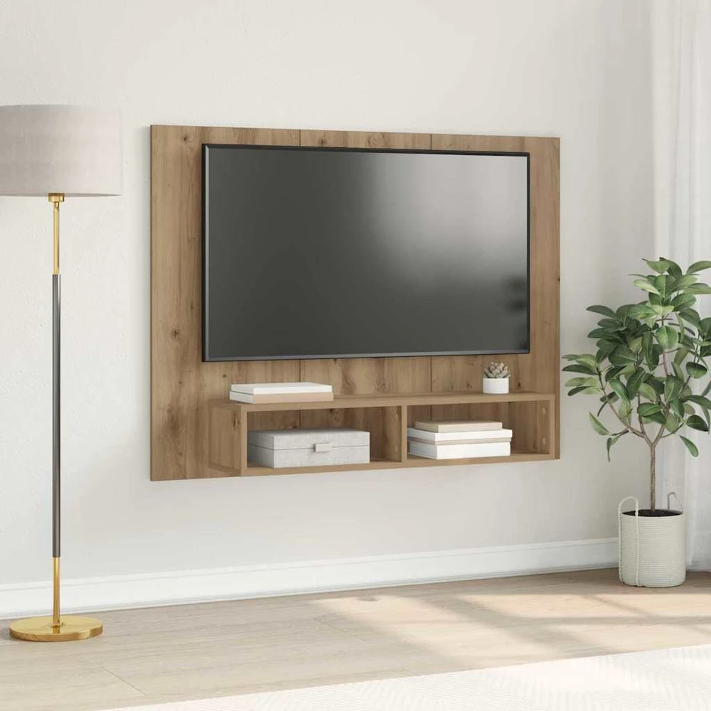 TV staliukas TV spintelių komplektas 120 x 23,5 x 90 cm Amatininkų ąžuolas