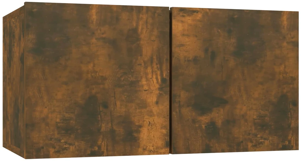 TV staliukas Pakabinamos televizoriaus spintelės, 2vnt., ąžuolo, 60x30x30cm