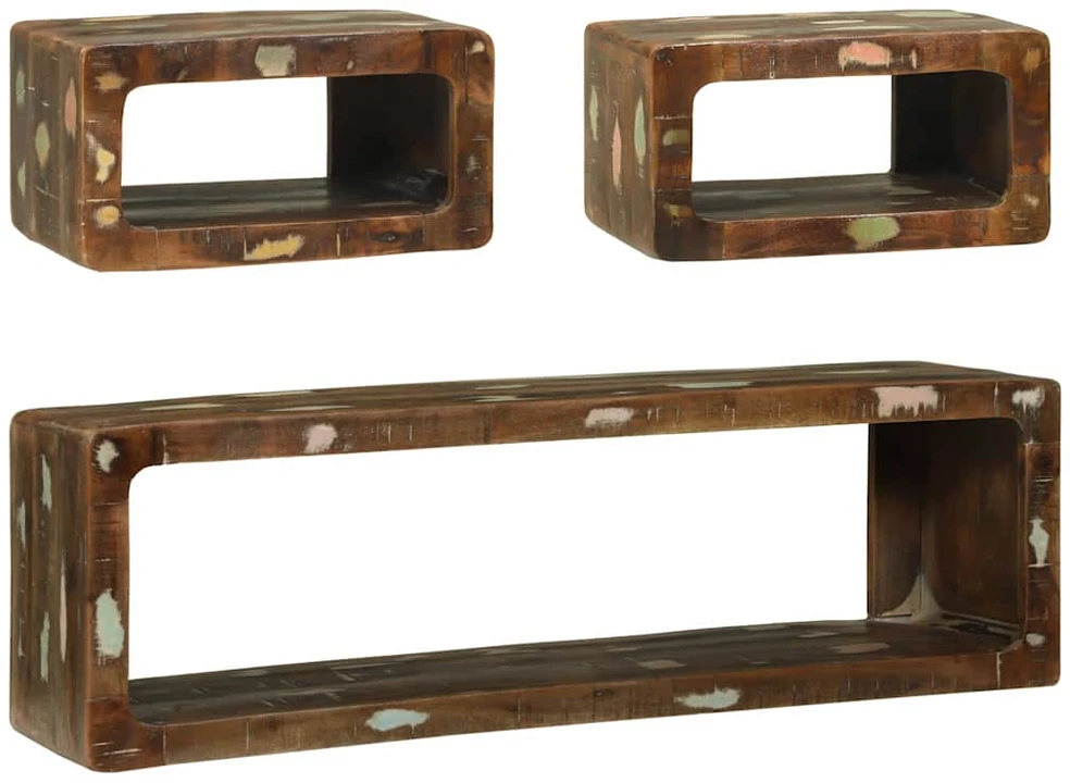 TV spintelių komplektas 3 vnt. Įvairiaspalvis 100 x 30 x 32 cm