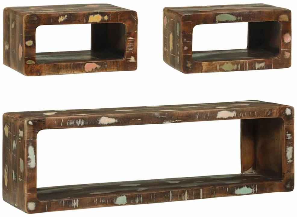 TV spintelių komplektas 3 vnt. Įvairiaspalvis 100 x 30 x 32 cm