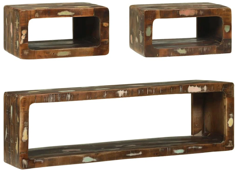 TV spintelių komplektas 3 vnt. Įvairiaspalvis 100 x 30 x 32 cm