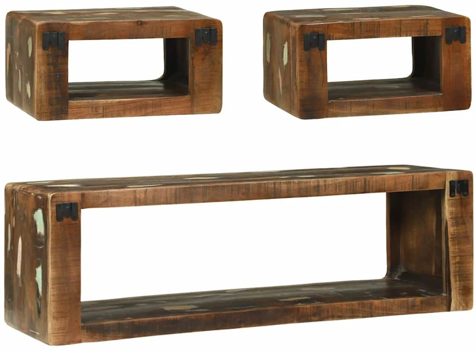 TV spintelių komplektas 3 vnt. Įvairiaspalvis 100 x 30 x 32 cm