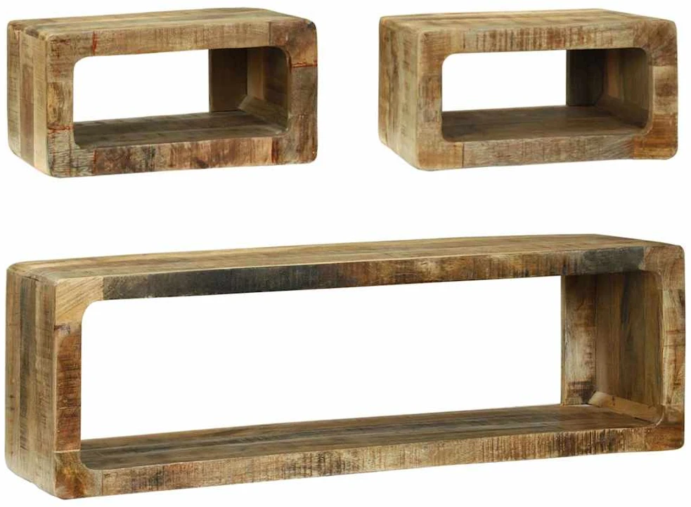 TV spintelių komplektas 3 vnt. Ruda 100 x 30 x 32 cm