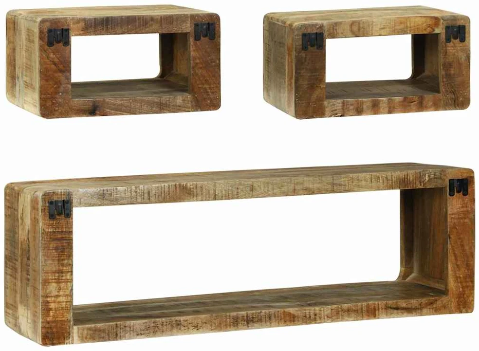 TV spintelių komplektas 3 vnt. Ruda 100 x 30 x 32 cm