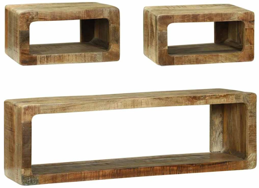TV spintelių komplektas 3 vnt. Ruda 100 x 30 x 32 cm