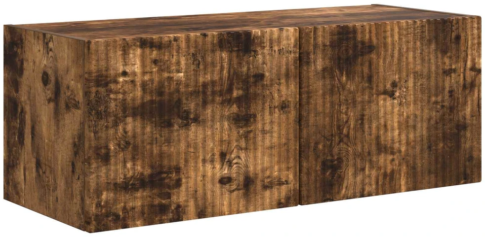 TV staliukas TV spintelių komplektas 3 vnt. Rūkyta ąžuolas Apdirbta mediena