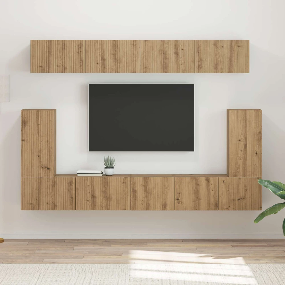 TV staliukas TV spintelių komplektas 5 vnt. Amatininkų ąžuolas