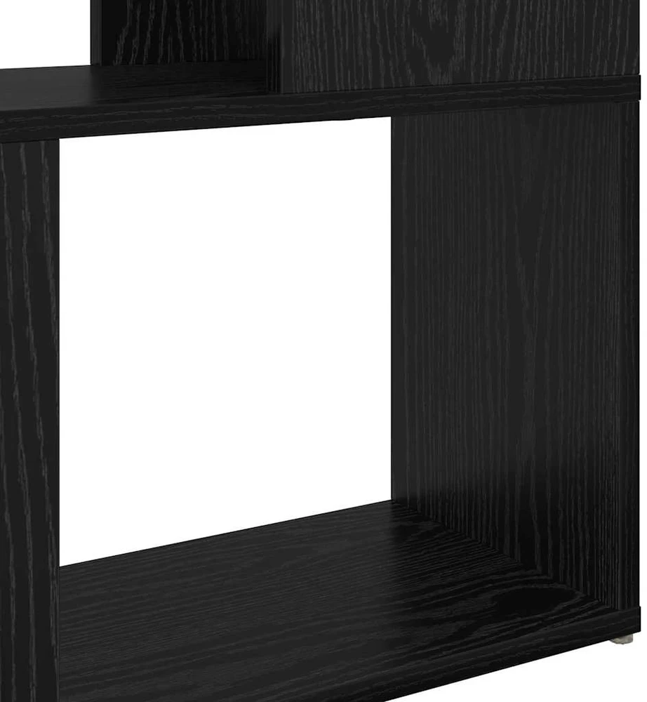 TV staliukas TV spintelių komplektas 80 x 24 x 156 cm Juoda Apdirbta mediena