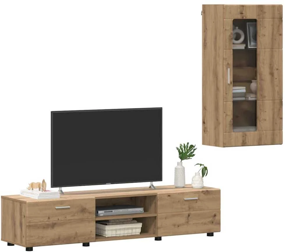 TV spintelių komplektas FLORIN 3 vnt. Amatininkų ąžuolas