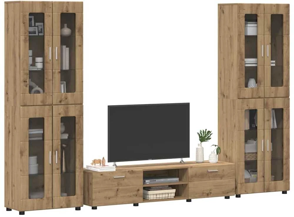 TV spintelių komplektas FLORIN 3 vnt. Amatininkų ąžuolas