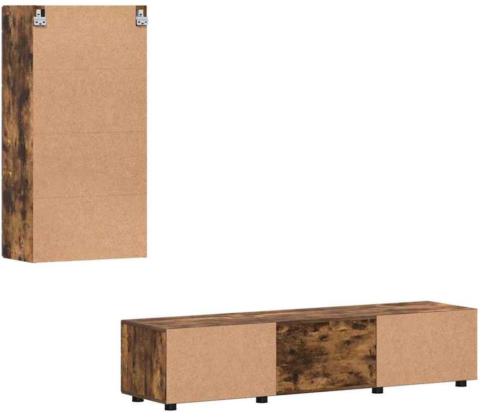 TV spintelių komplektas FLORIN 3 vnt. Rūkyta ąžuolas