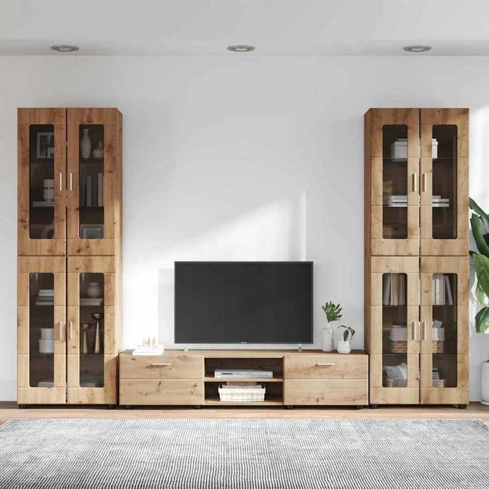 TV spintelių komplektas FLORIN 3 vnt. Amatininkų ąžuolas