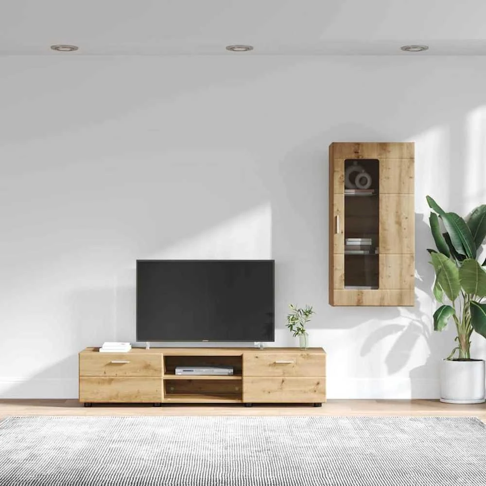 TV spintelių komplektas FLORIN 3 vnt. Amatininkų ąžuolas