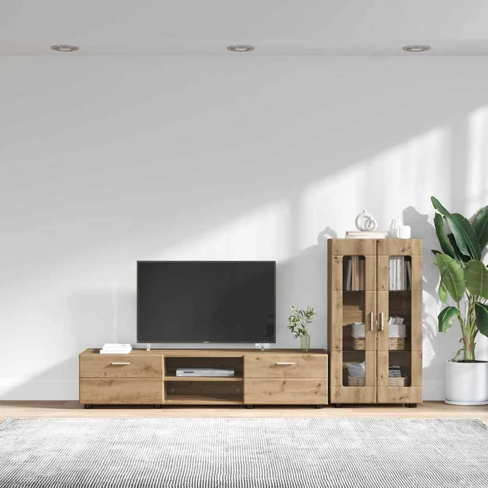 TV spintelių komplektas FLORIN 3 vnt. Amatininkų ąžuolas