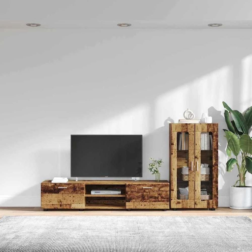 TV spintelių komplektas FLORIN 3 vnt. Senas medis