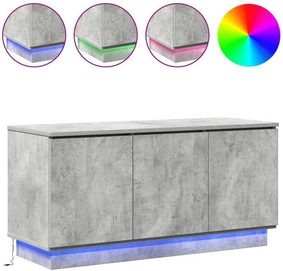 TV staliukas Televizoriaus spintelė 100 x 38 x 49 cm Betono pilka