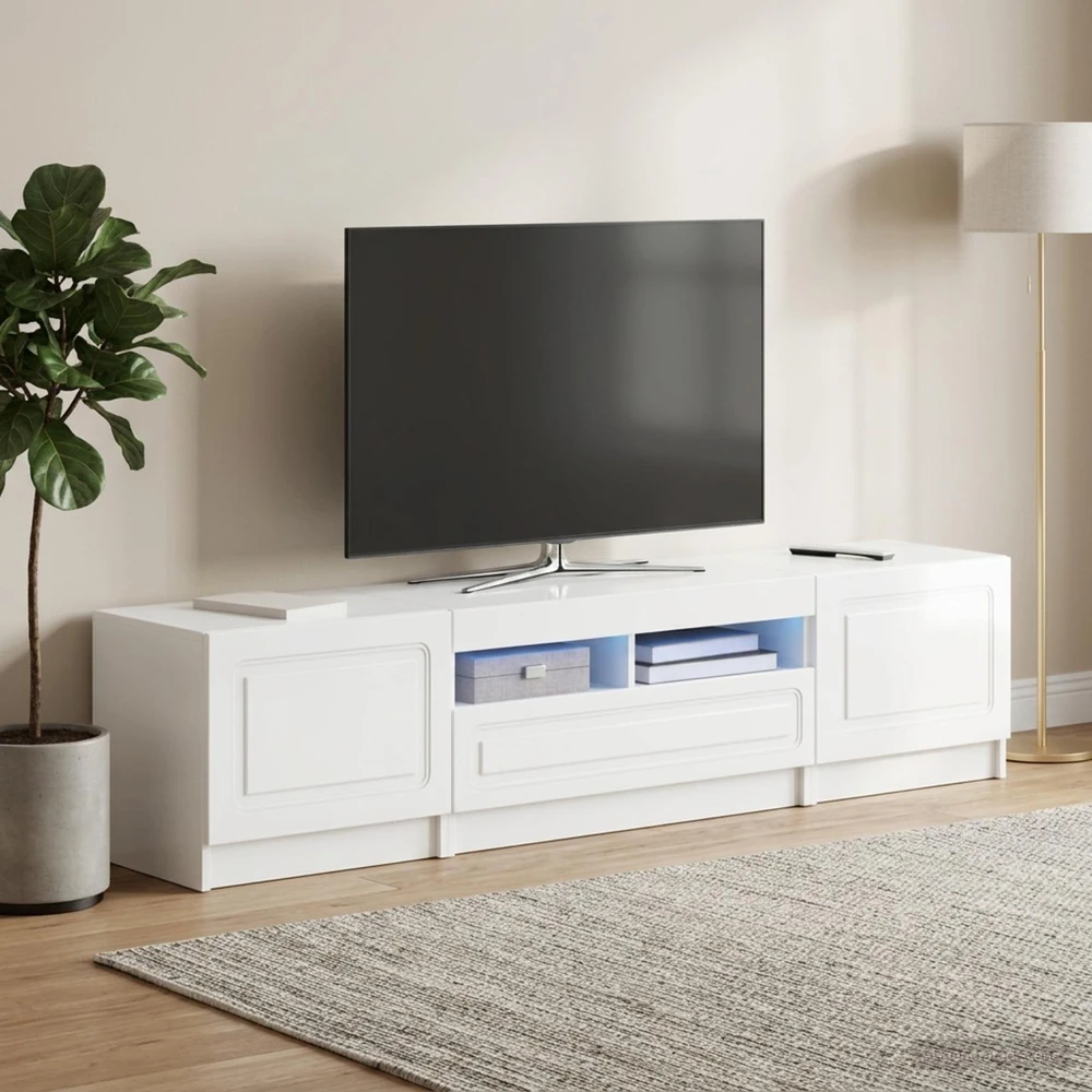 TV staliukas 5 dalių LED televizoriaus stovas UTRECHT 3 vnt.