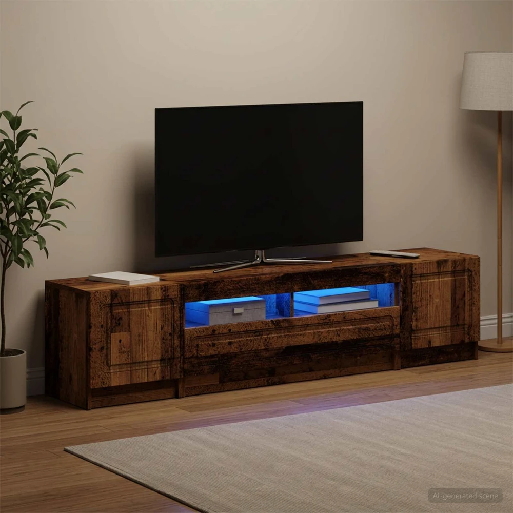 TV staliukas 5 dalių LED televizoriaus stovas UTRECHT 3 vnt.