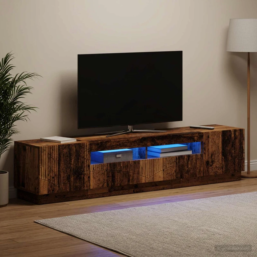 TV staliukas 3 dalių LED televizoriaus spintelė HOORN 3 vnt.