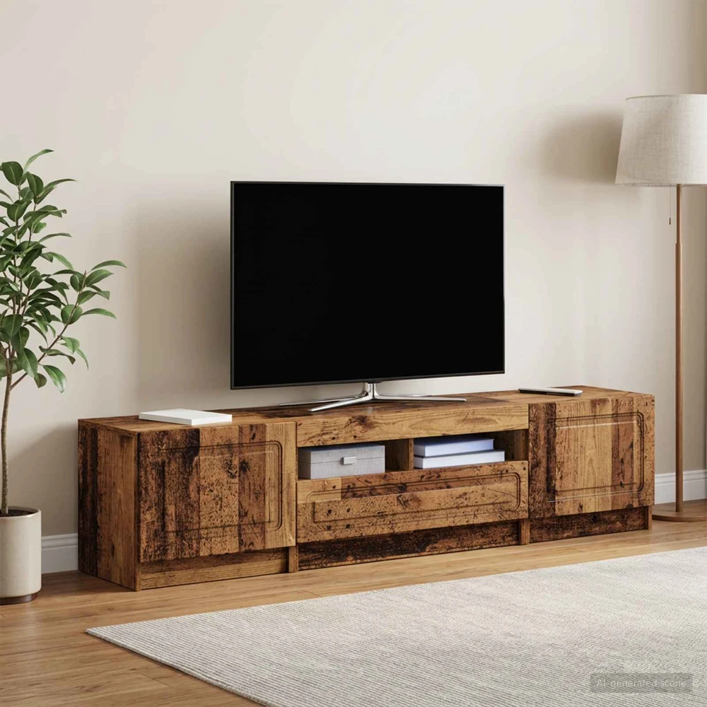 TV staliukas 5 dalių LED televizoriaus stovas UTRECHT 3 vnt.