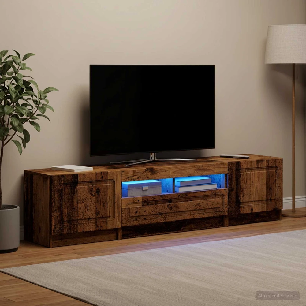 TV staliukas 5 dalių LED televizoriaus stovas UTRECHT 3 vnt.