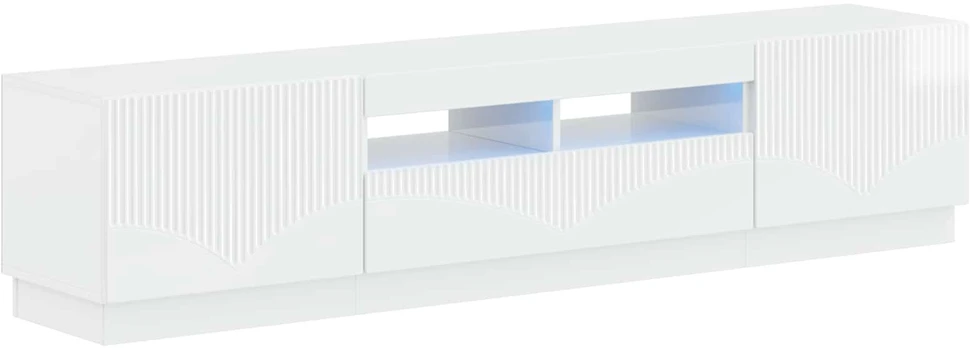 TV staliukas 3 dalių LED televizoriaus spintelė HOORN 3 vnt.