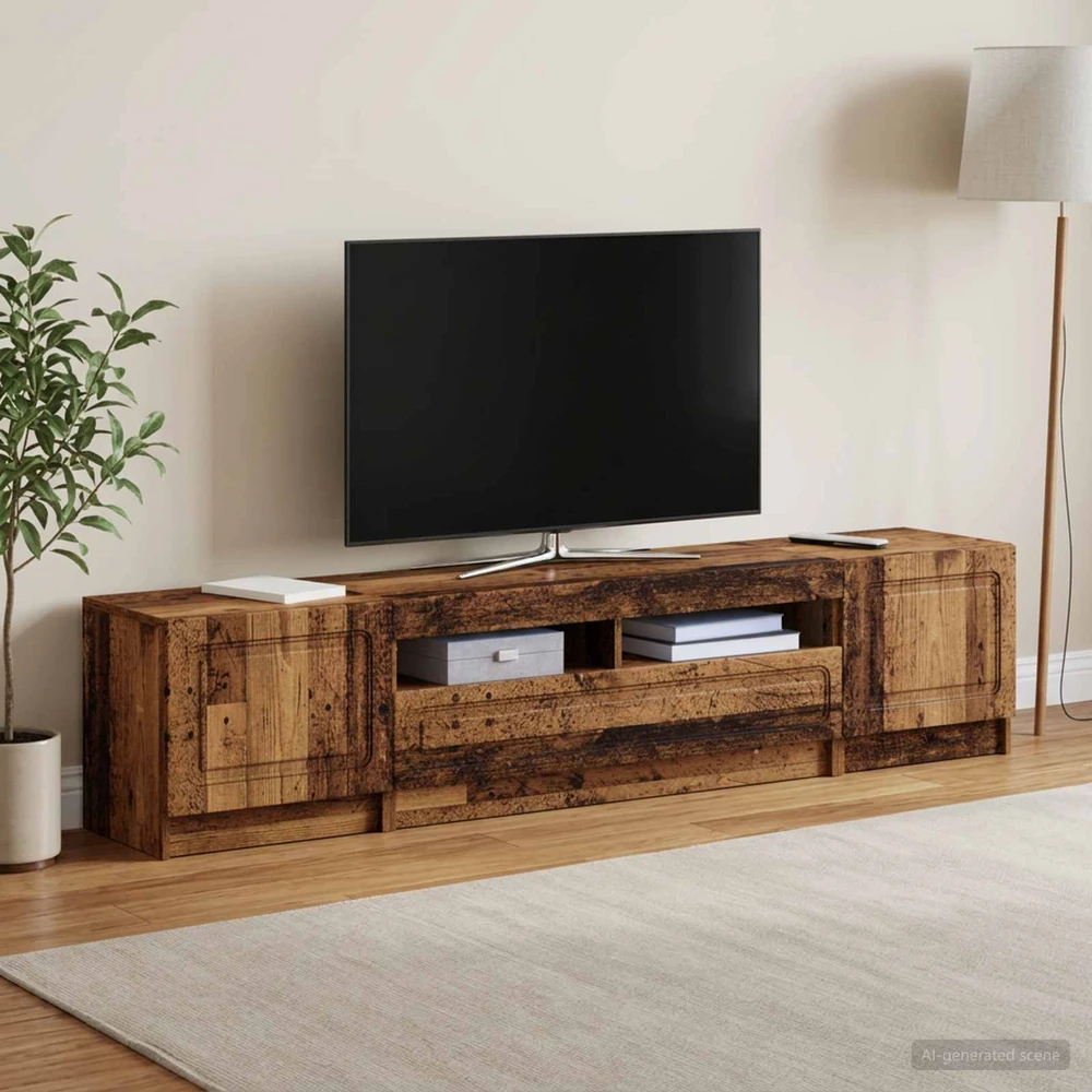 TV staliukas 5 dalių LED televizoriaus stovas UTRECHT 3 vnt.