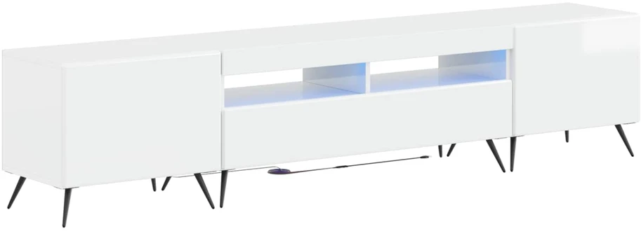 TV staliukas 3 dalių LED televizoriaus spintelė BREDA 3 vnt.