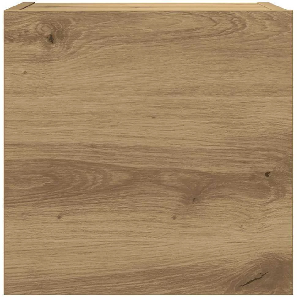 TV staliukas 7 dalių sieninis televizoriaus spintelės komplektas Artisan Oak