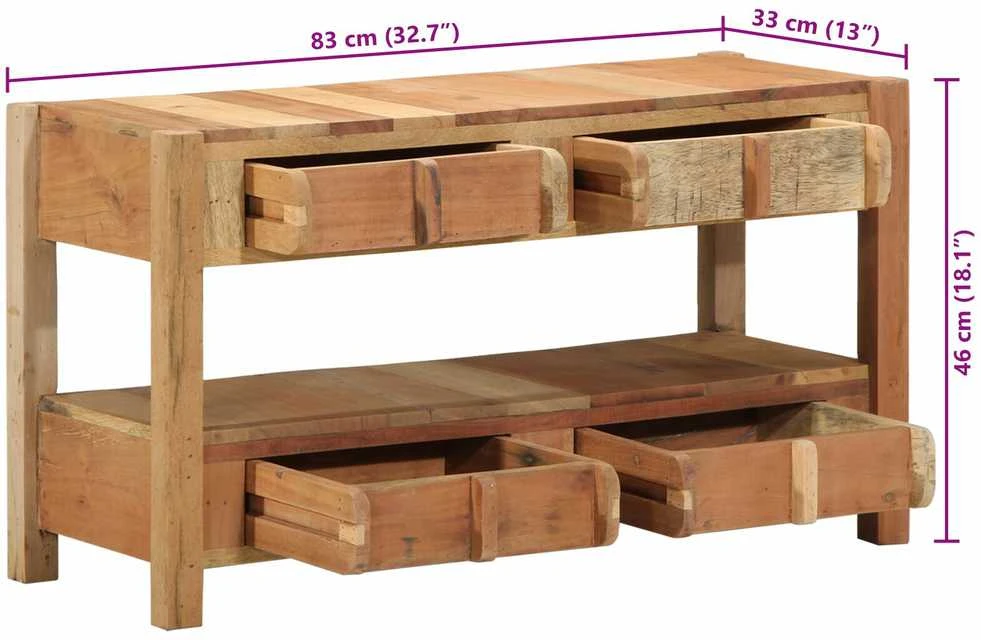 TV staliukas Televizoriaus spintelė su stalčių Ruda 83 x 33 x 46 cm