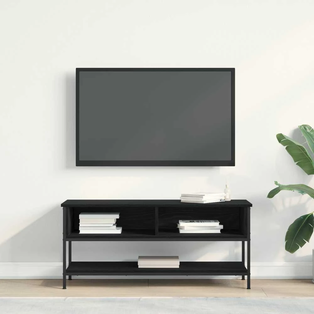 TV staliukas TV spintelių komplektas 100 x 35 x 45 cm Juodas ąžuolas