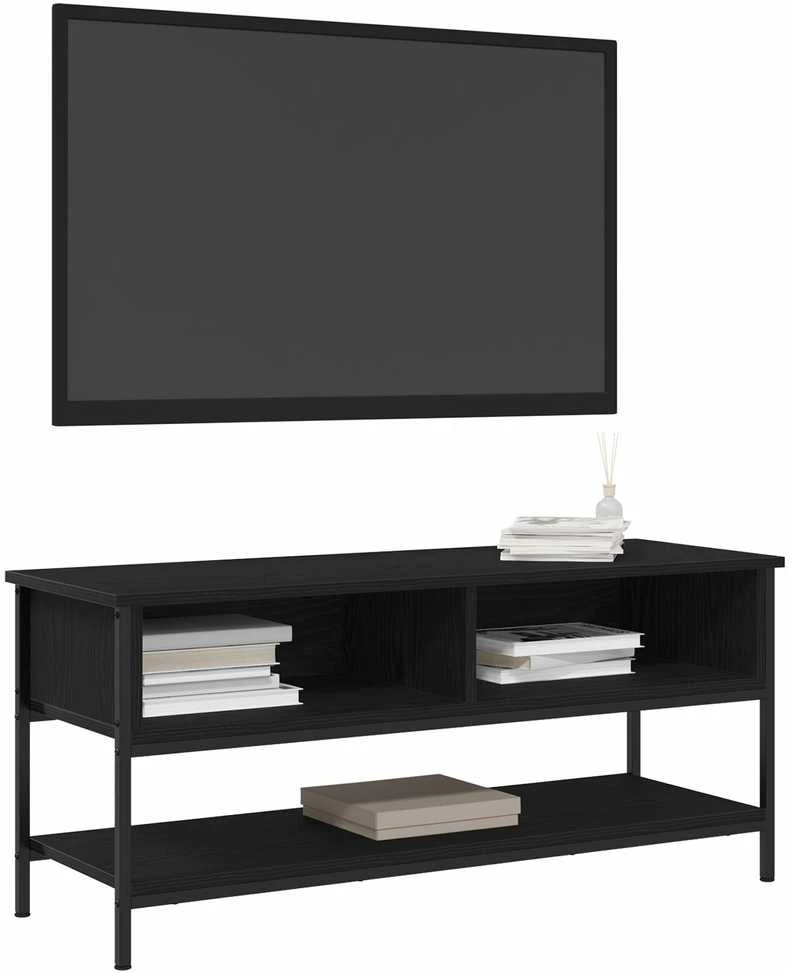 TV staliukas TV spintelių komplektas 100 x 35 x 45 cm Juodas ąžuolas