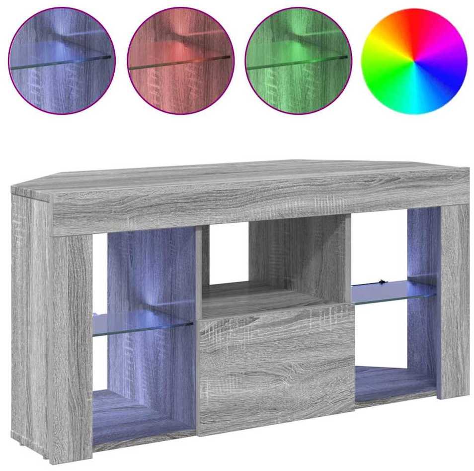 TV staliukas Kampinė LED televizoriaus spinta 100 x 40 x 50 cm Pilkas Sonoma