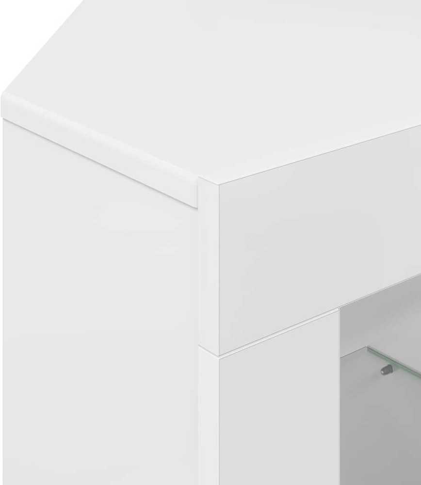 TV staliukas Kampinė LED televizoriaus spinta 100x40x68cm Apdirbta mediena